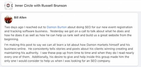 learn SEO from Damon Burton